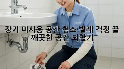 장기 미사용 공간 청소: 벌레 걱정 끝! 깨끗한 공간 되찾기