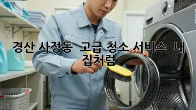 경산 사정동 🏡 고급 청소 서비스, ✨ 내 집처럼!